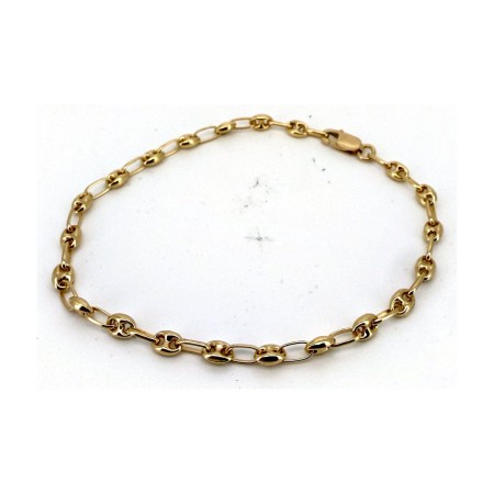Pulsera calabrote de oro 18k 20 cm